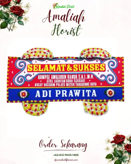 Papan Bunga Ucapan Selamat Gumbasa